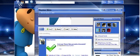 Facebook Skin / Facebook Theme / Facebook Background / facebook layout UEFA