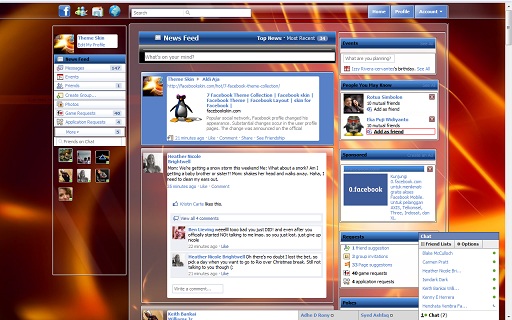 Facebook Skin / Facebook Theme / Facebook Background / facebook layout Hot