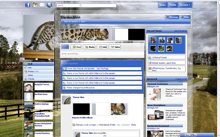 Facebook Skin / Facebook Theme / Facebook Background / facebook layout Country