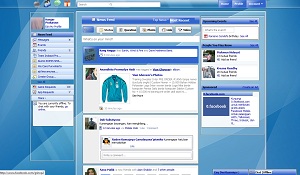 Facebook Skin / Facebook Theme / Facebook Background / facebook layout iMac