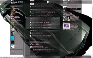 Facebook Skin / Facebook Theme / Facebook Background / facebook layout transformers 3