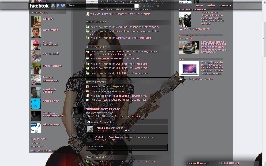 Facebook Skin / Facebook Theme / Facebook Background / facebook layout Celebrity