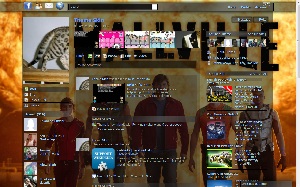Facebook Skin / Facebook Theme / Facebook Background / facebook layout smallville