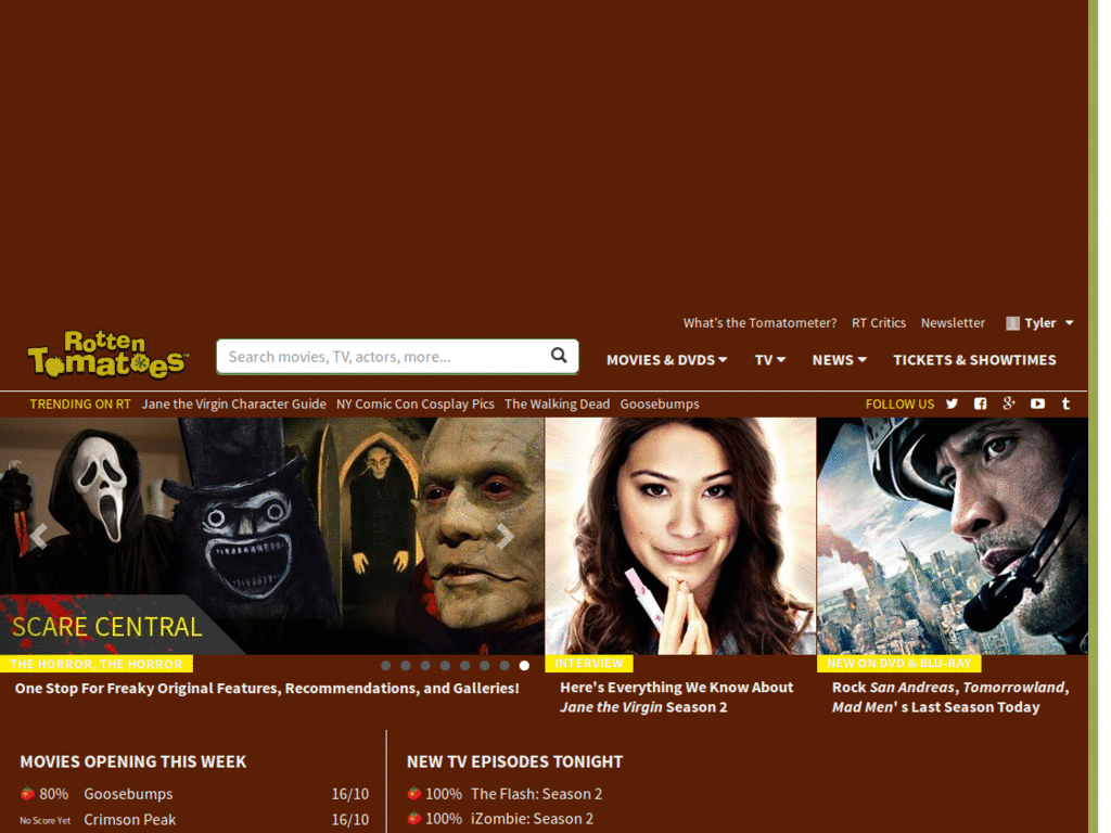 Rotten tomatoes and as it should feel like