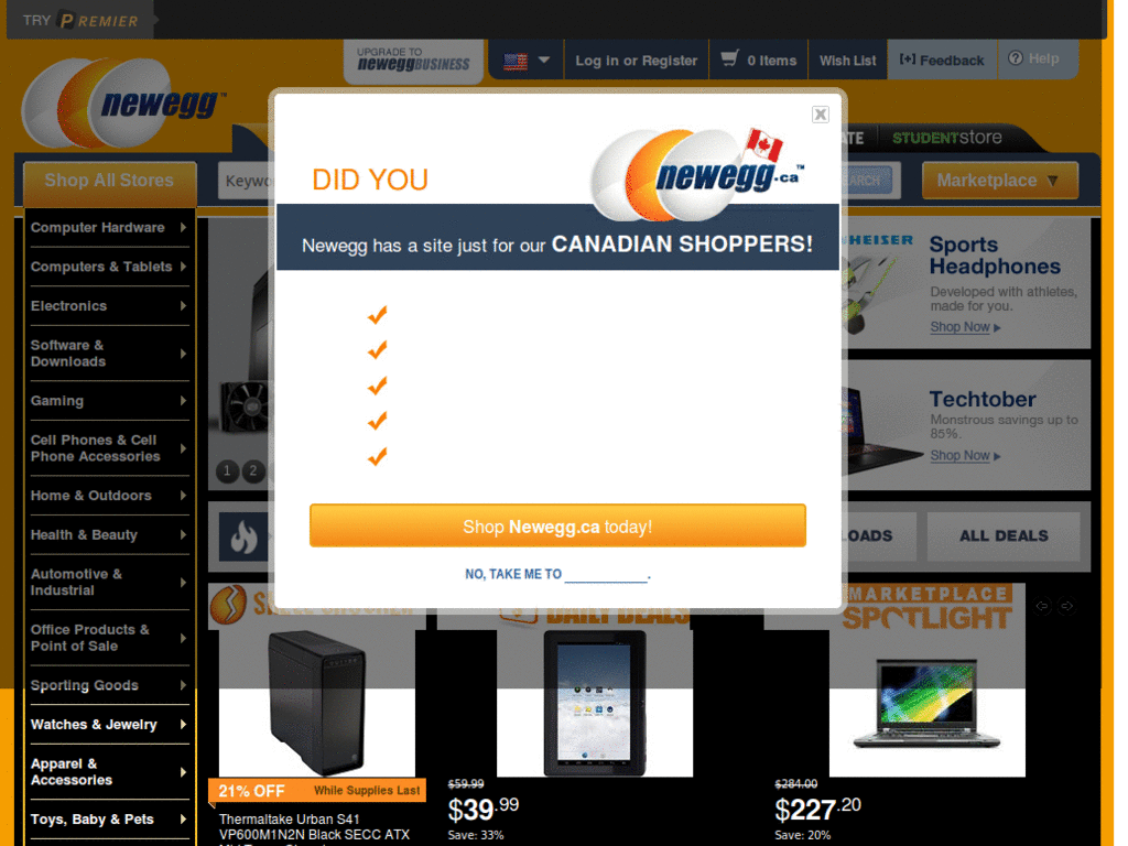 newegg - dark