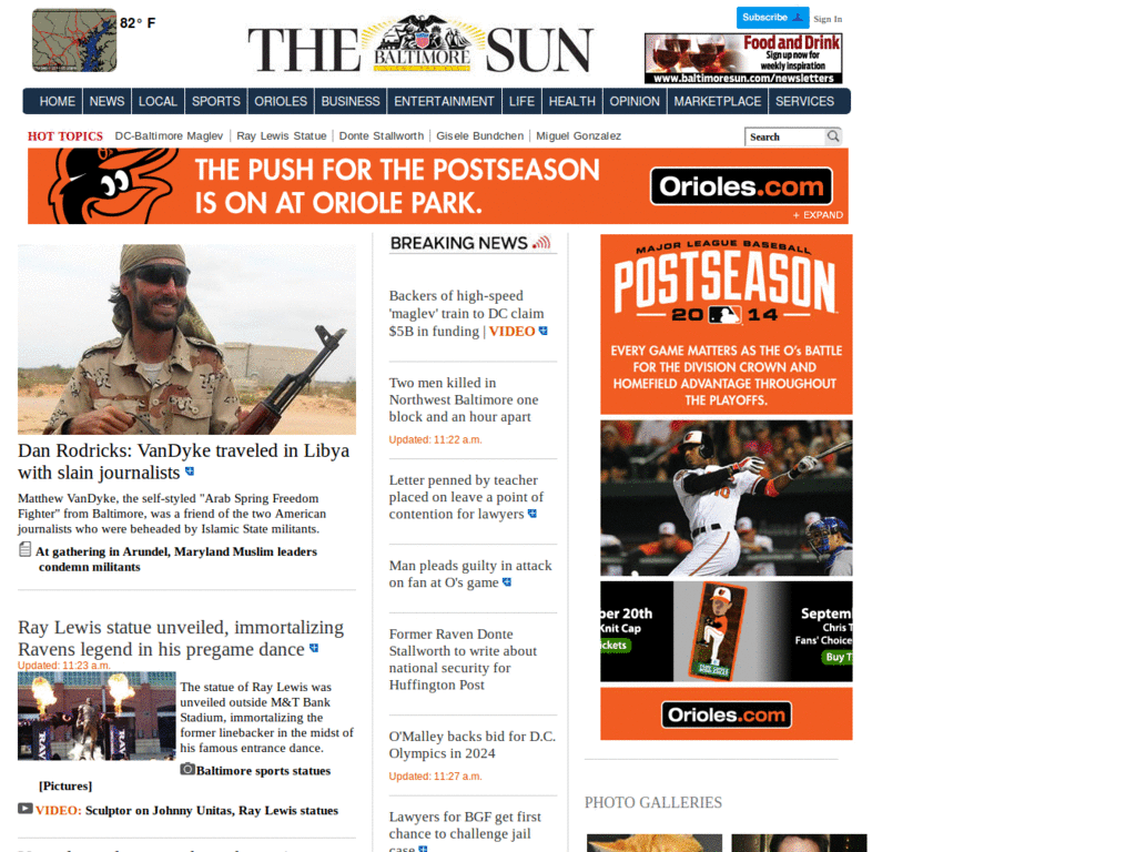 Baltimore Sun w/o Subscription