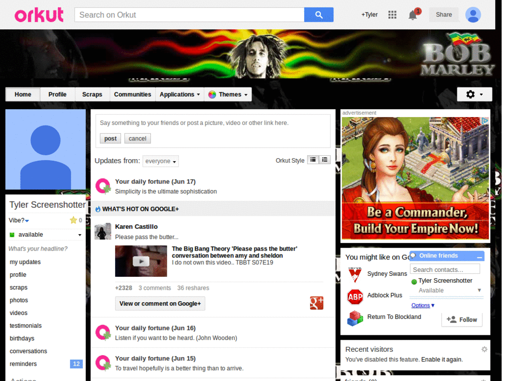 Orkut - Bob Marley (Reggae) ( by Templah.com )