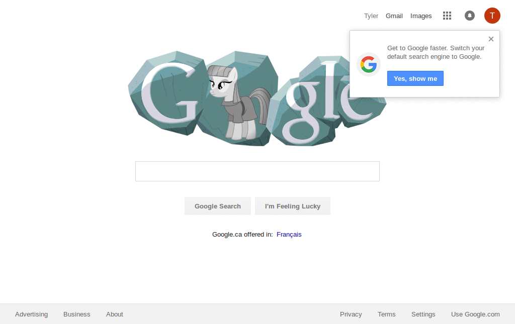 Maud Pie Google Logo