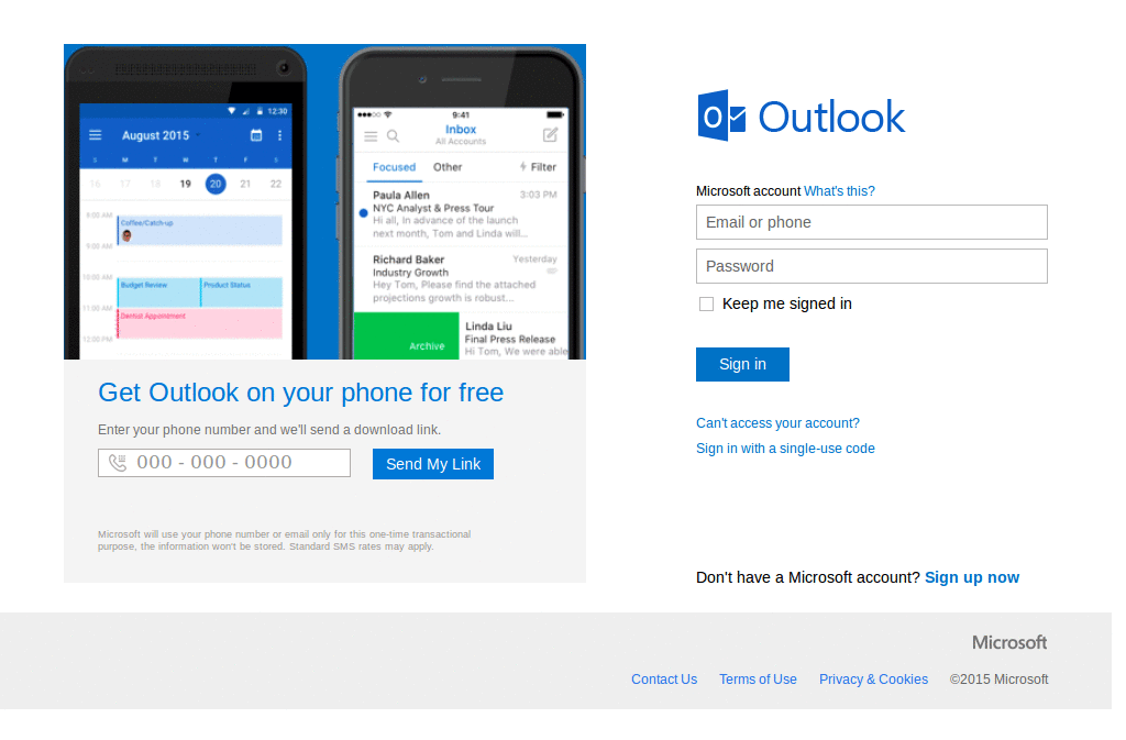 Outlook.com ad remover