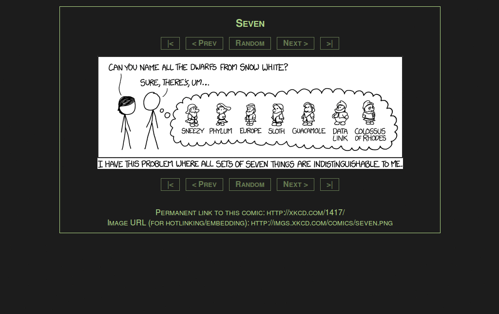 XKCD - Minimal Dark