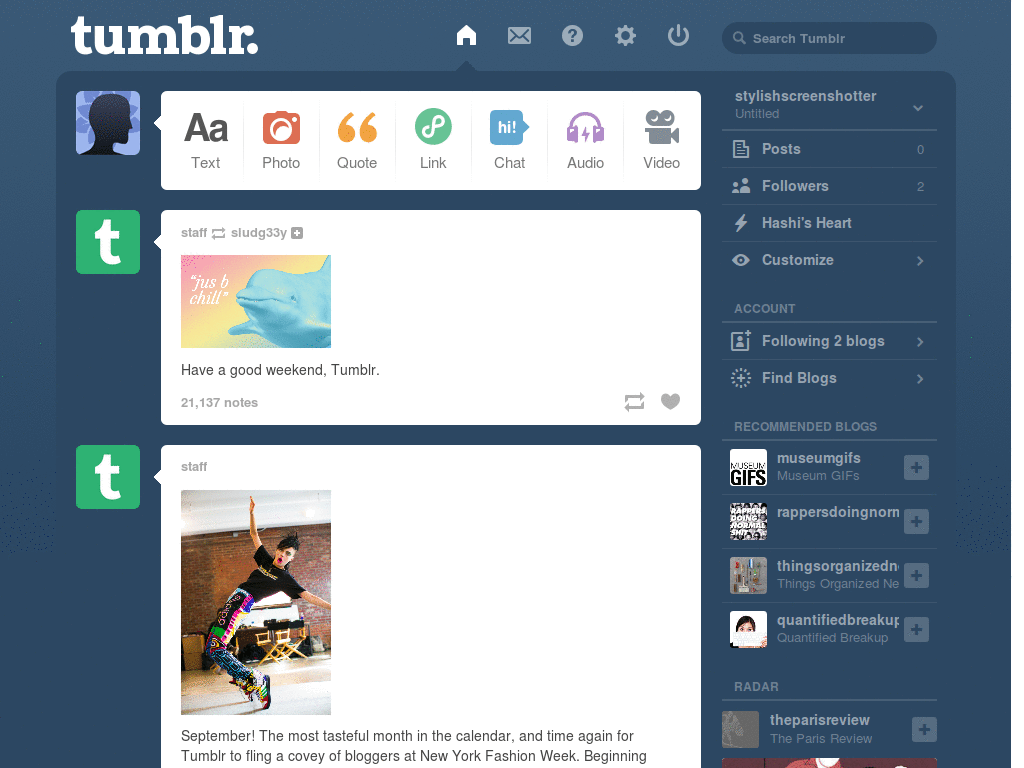random activity tumblr