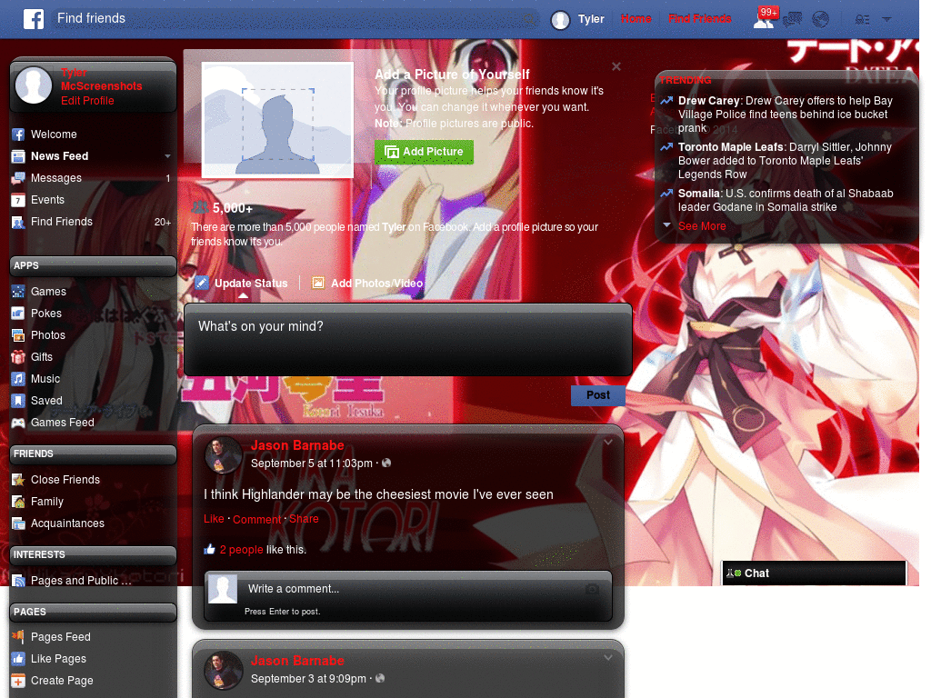 Itsuka Kotori - Template Facebook