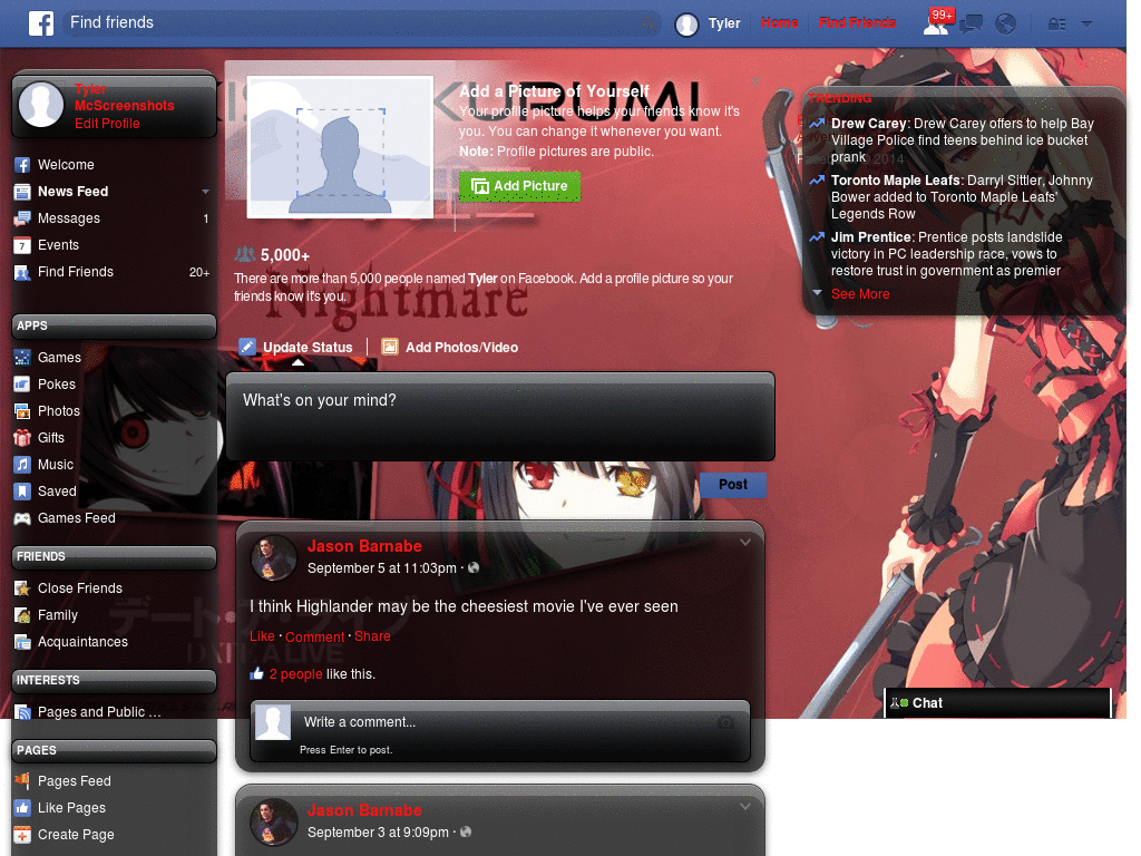 Tokisaki Kurumi Template Facebook
