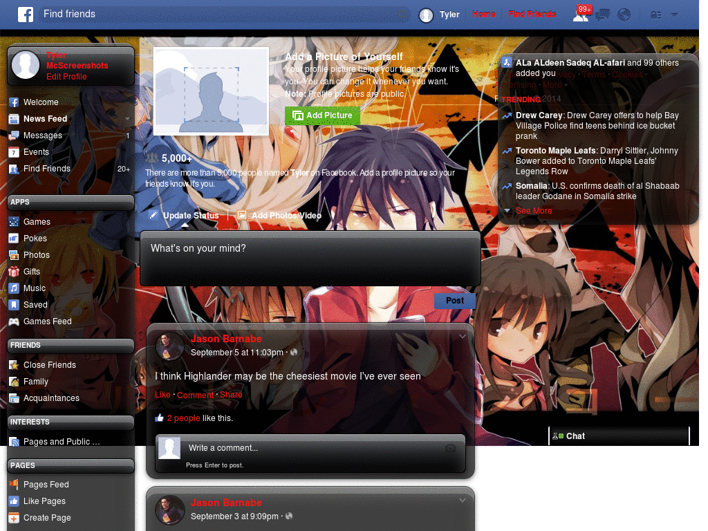 Mekakucity Actors Facebook Template