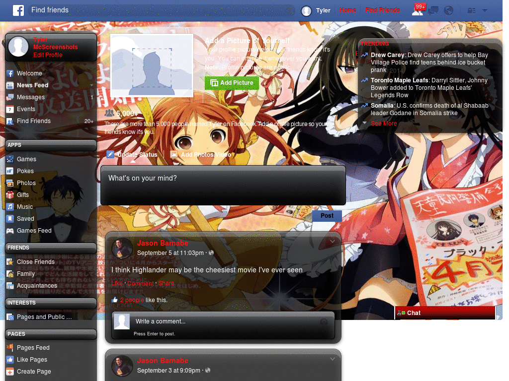 Black Bullet - Template Facebook