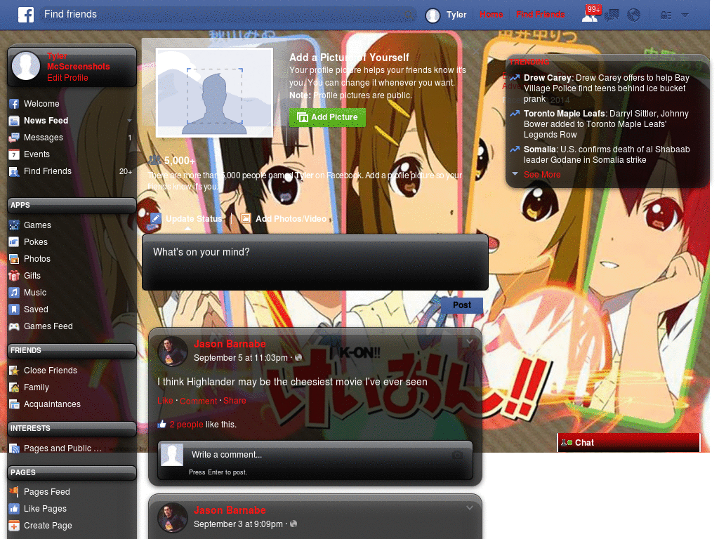 Wawan - K-ON template Facebook