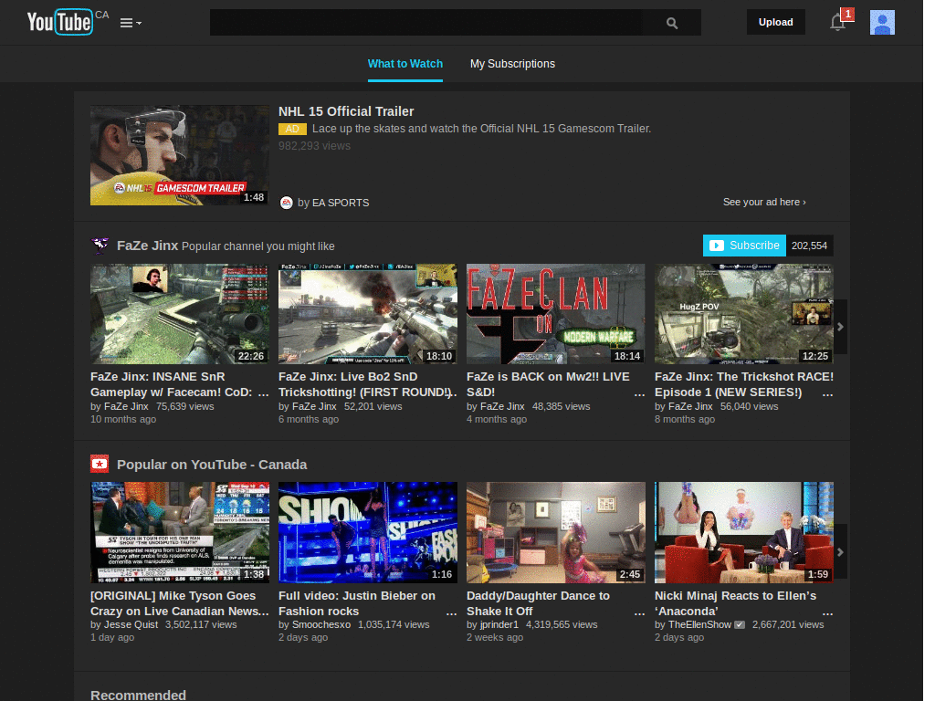 Dark YouTube - Light Blue