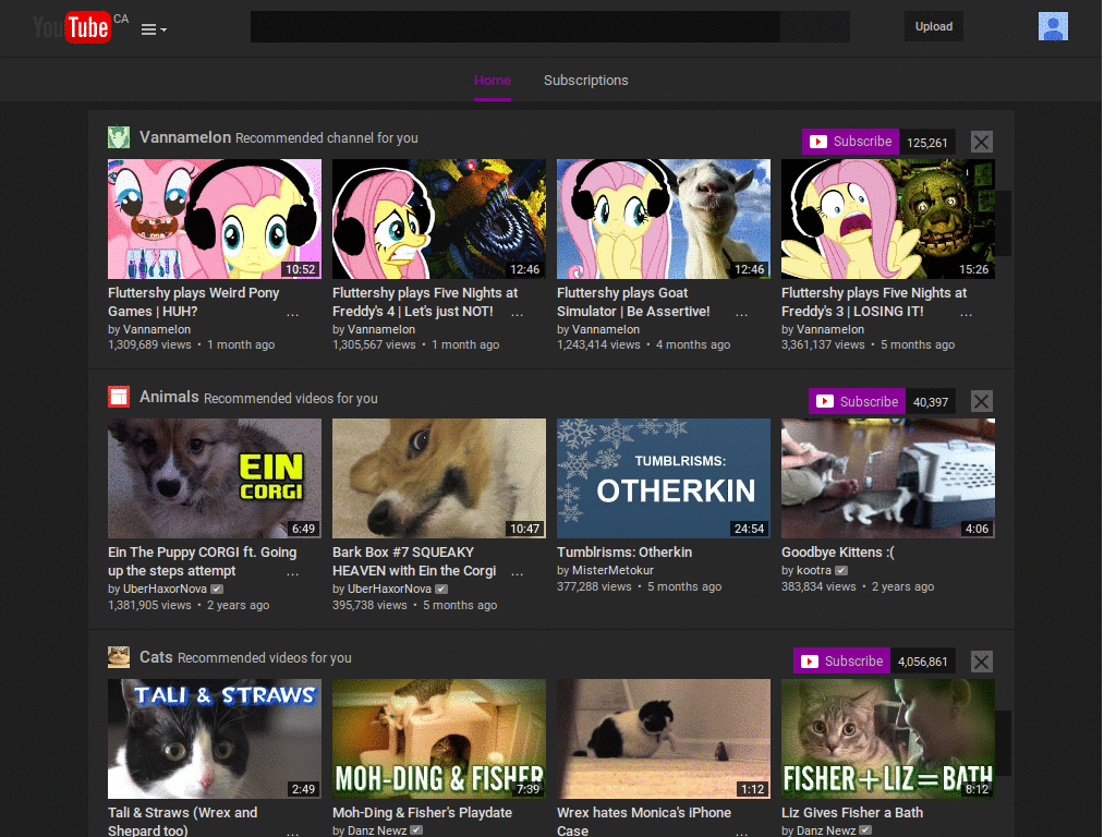 Dark YouTube - Purple