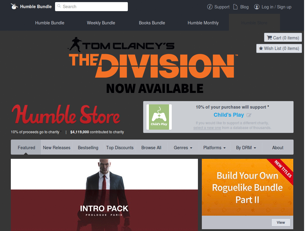 Humble Store - Eye Friendly