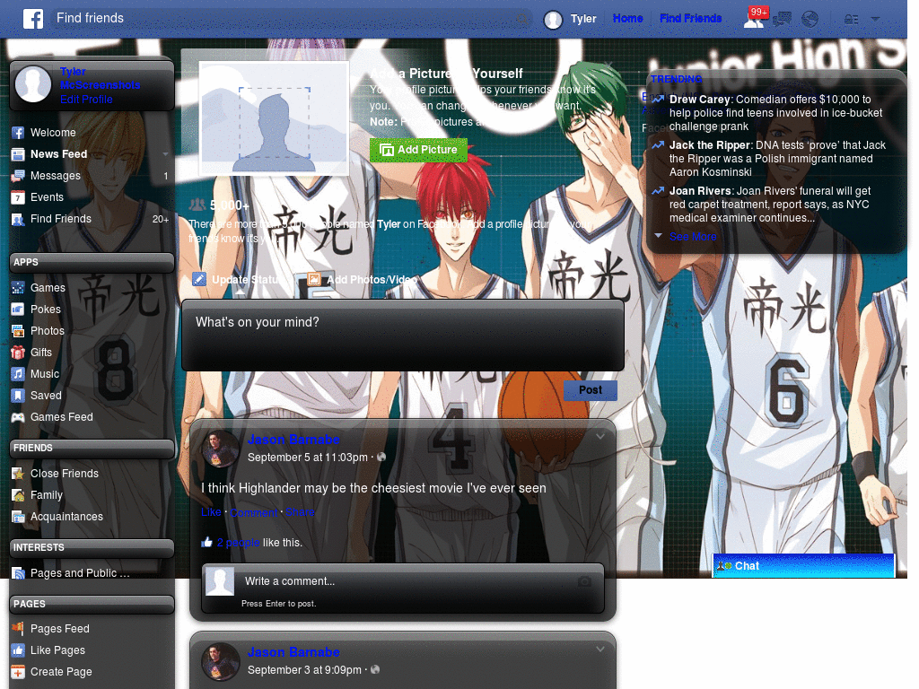 Kuroko no Basket - Template Facebook