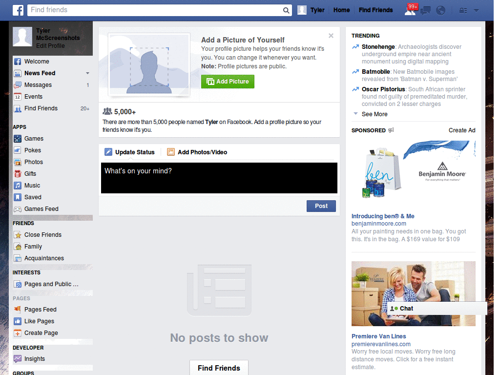 Universo para Facebook