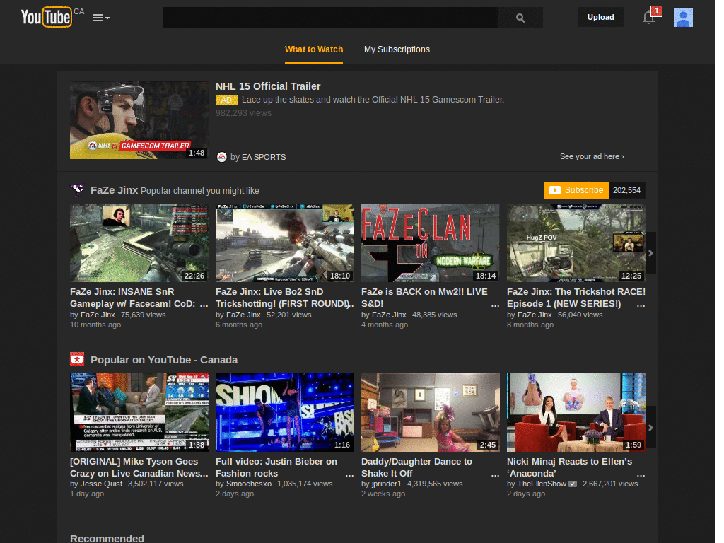 Dark YouTube - Orange