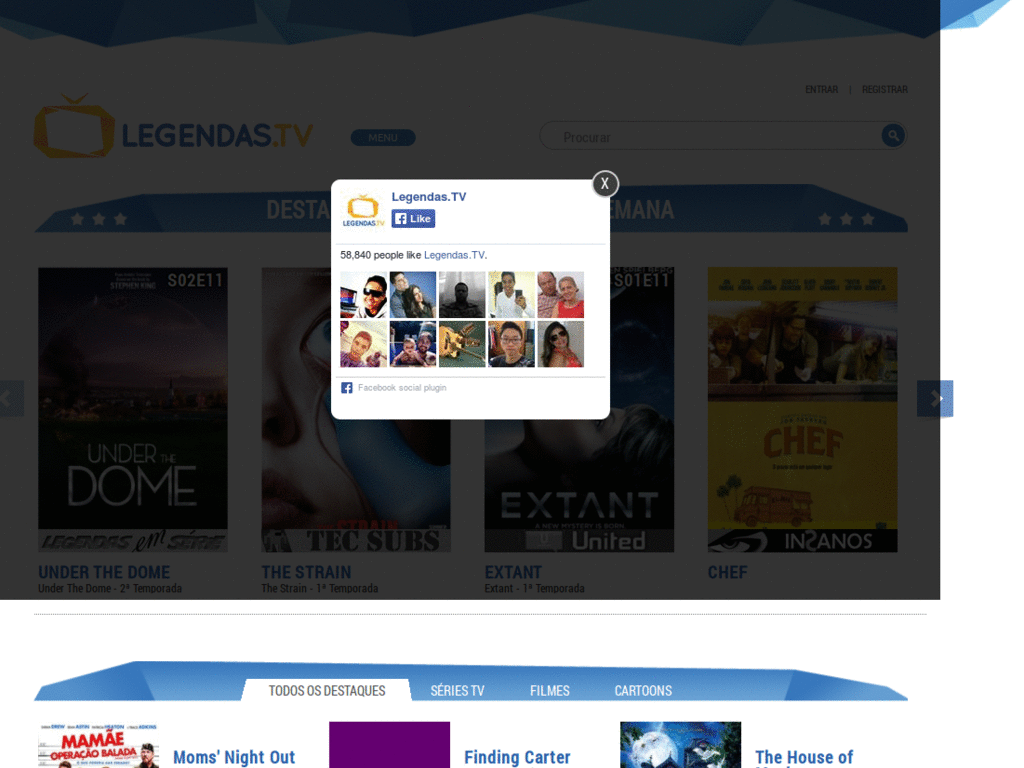 Legendas TV (legendas.tv) - adblocked & tweaked
