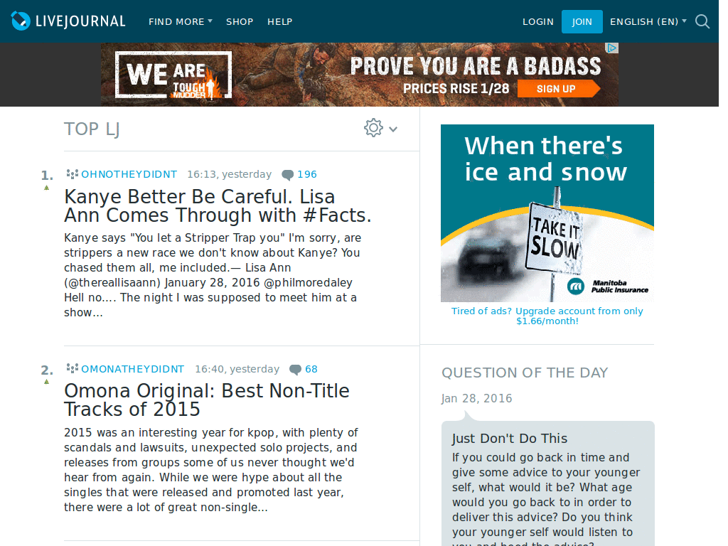 LiveJournal Font & Promo