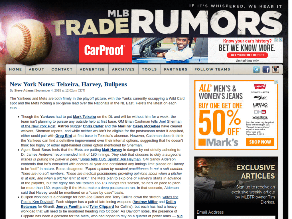 MLBTR (New Design) - Minor cosmetic changes