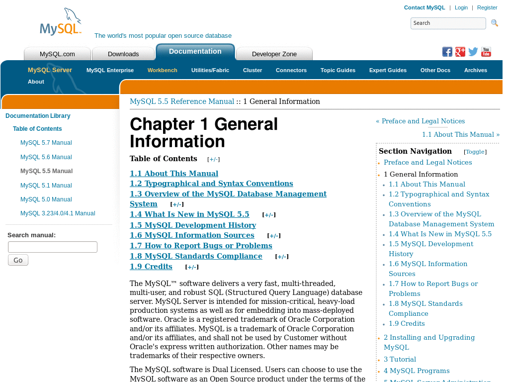 MySQL Documentation Readability