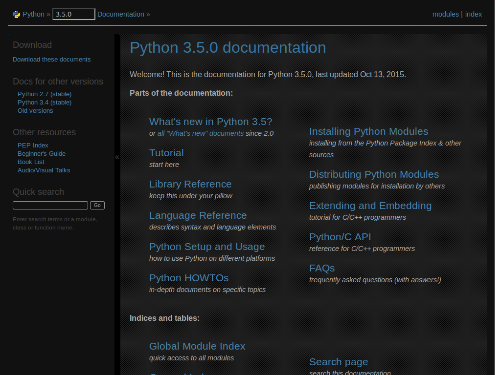 Python Docs Bathys