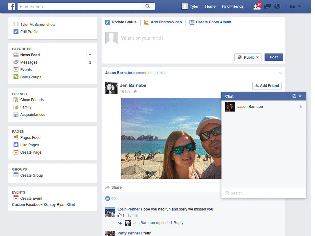 Clean, simple, and useful Facebook