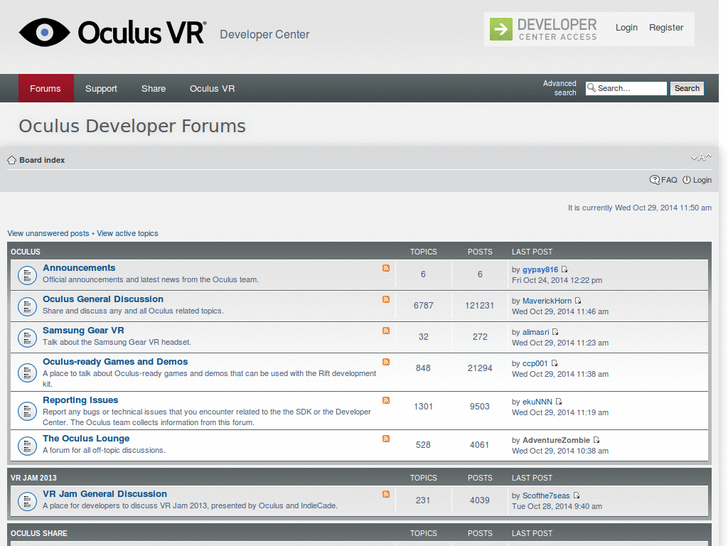 Oculus Rift Developer Forums - Full Widt