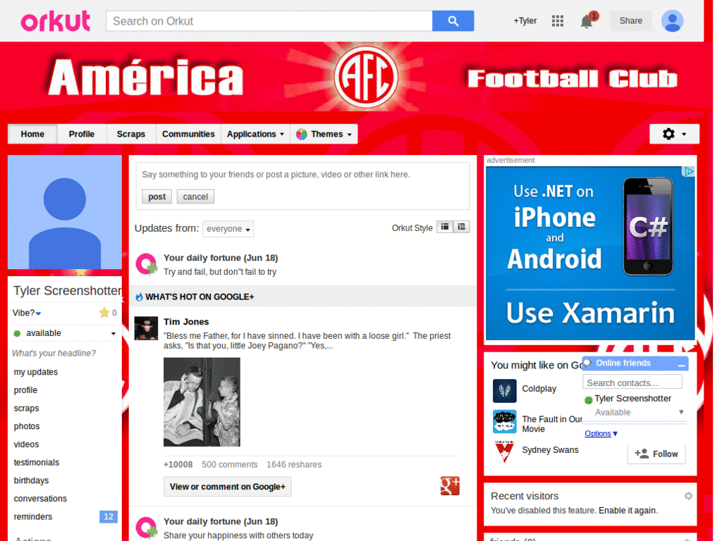 Orkut - América ( by Templah.com )