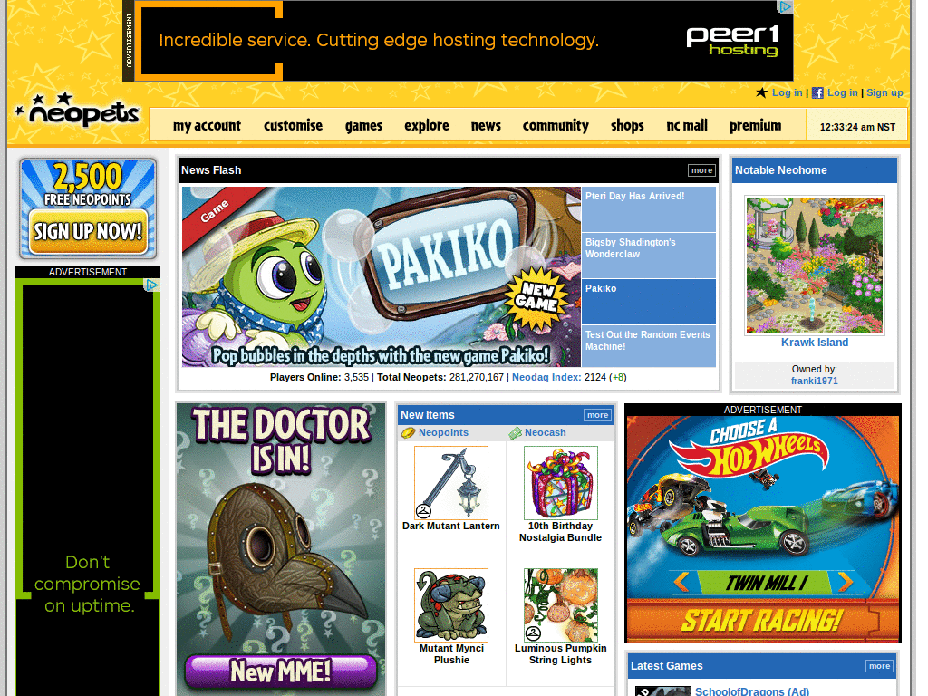 Neopets Footer Hider