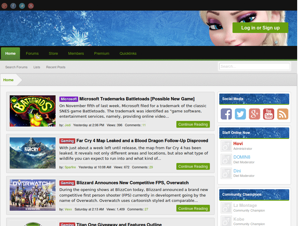Frozen Elsa Banner