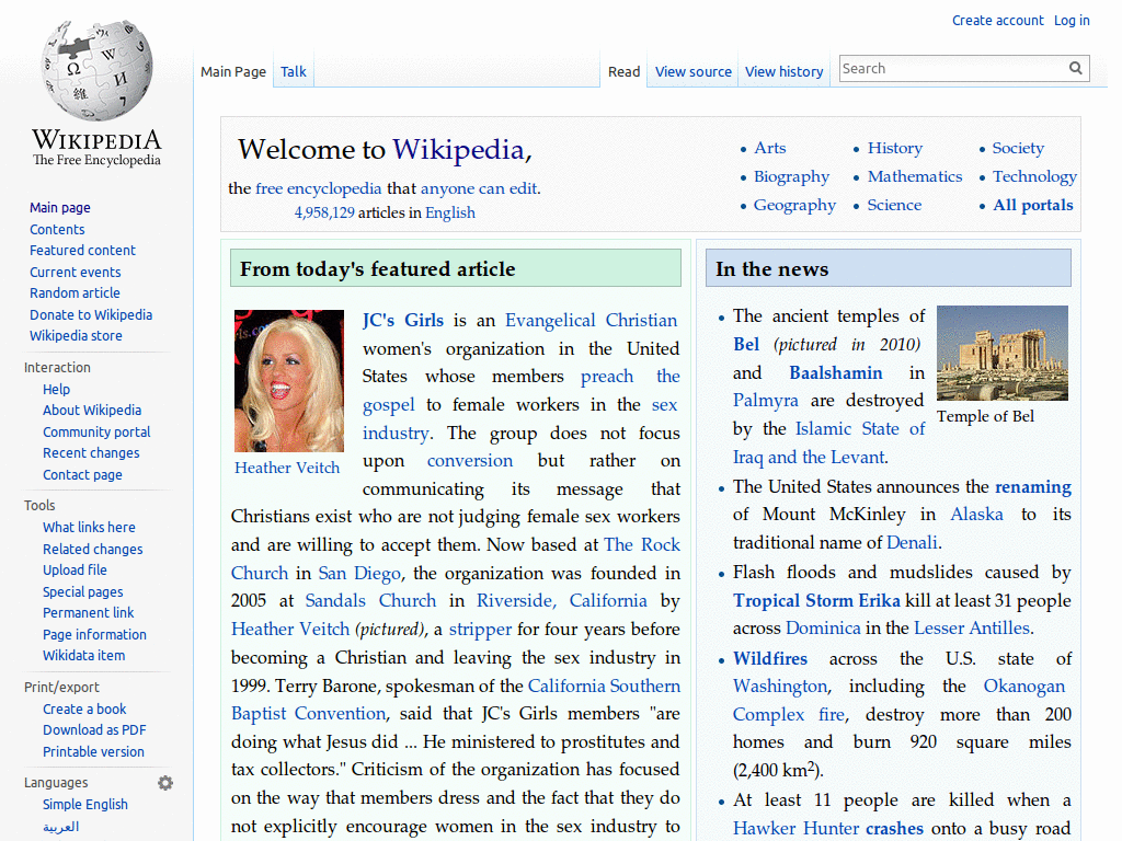 Legible Wikipedia