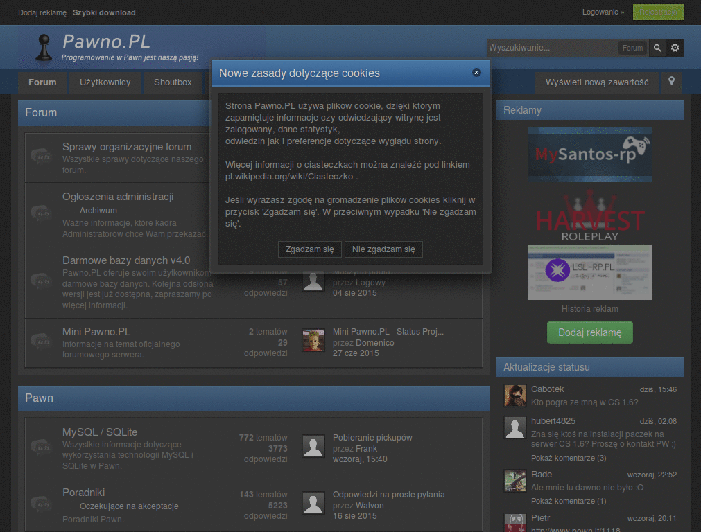 Pawno.pl black theme