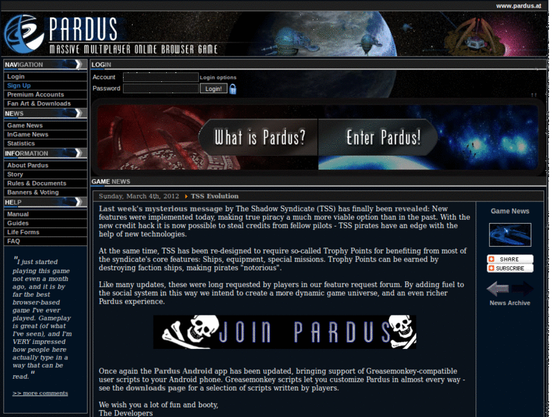 Pardus Buildings