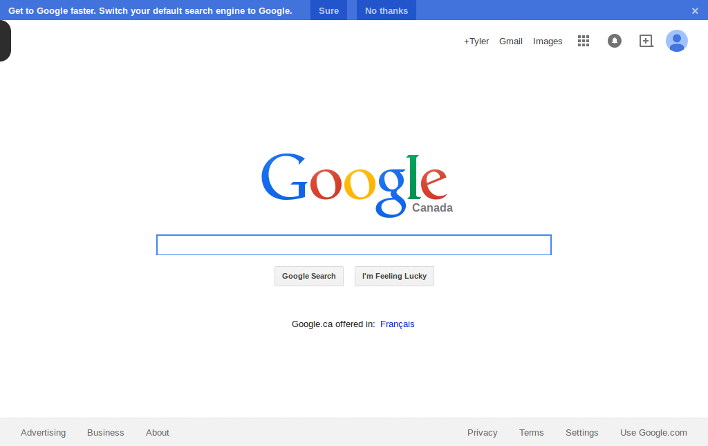 Google - Dual-color header