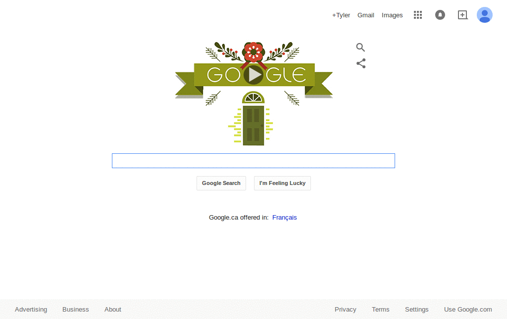 Custom Background Google with Transparent Buttons