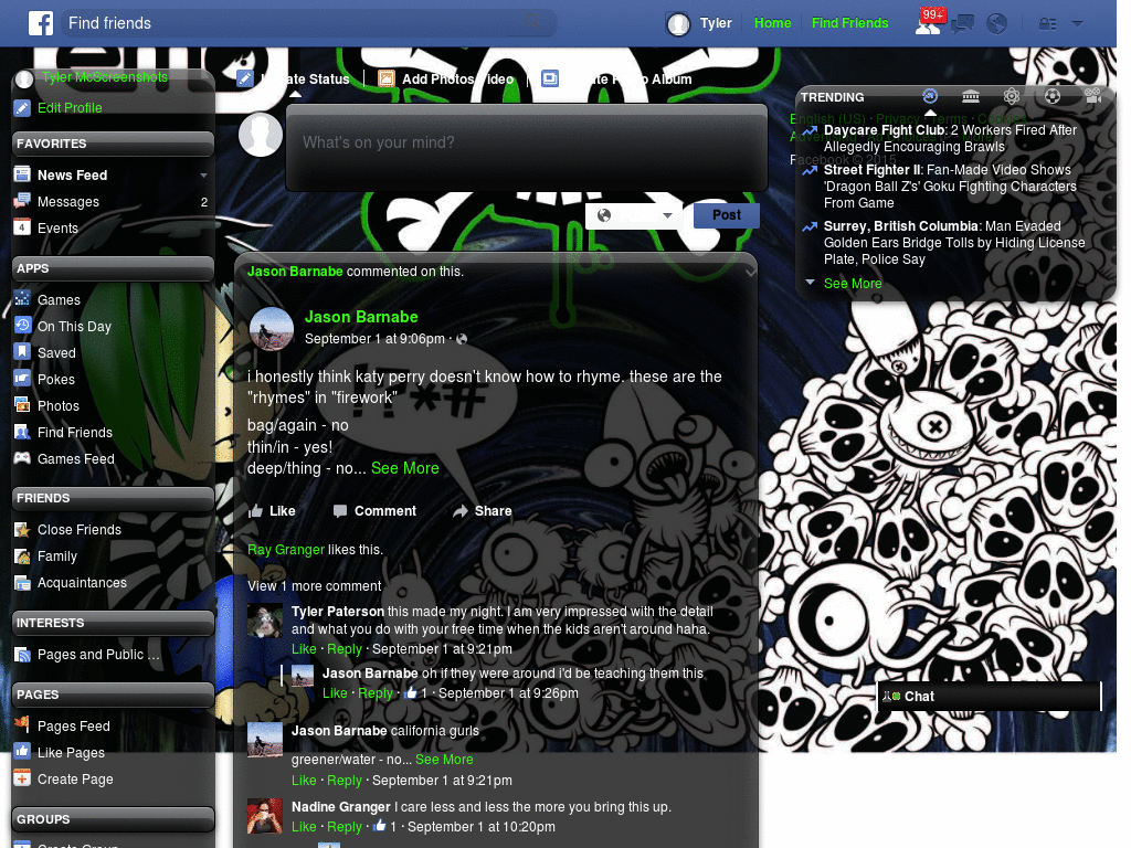 Facebook Emo Dark