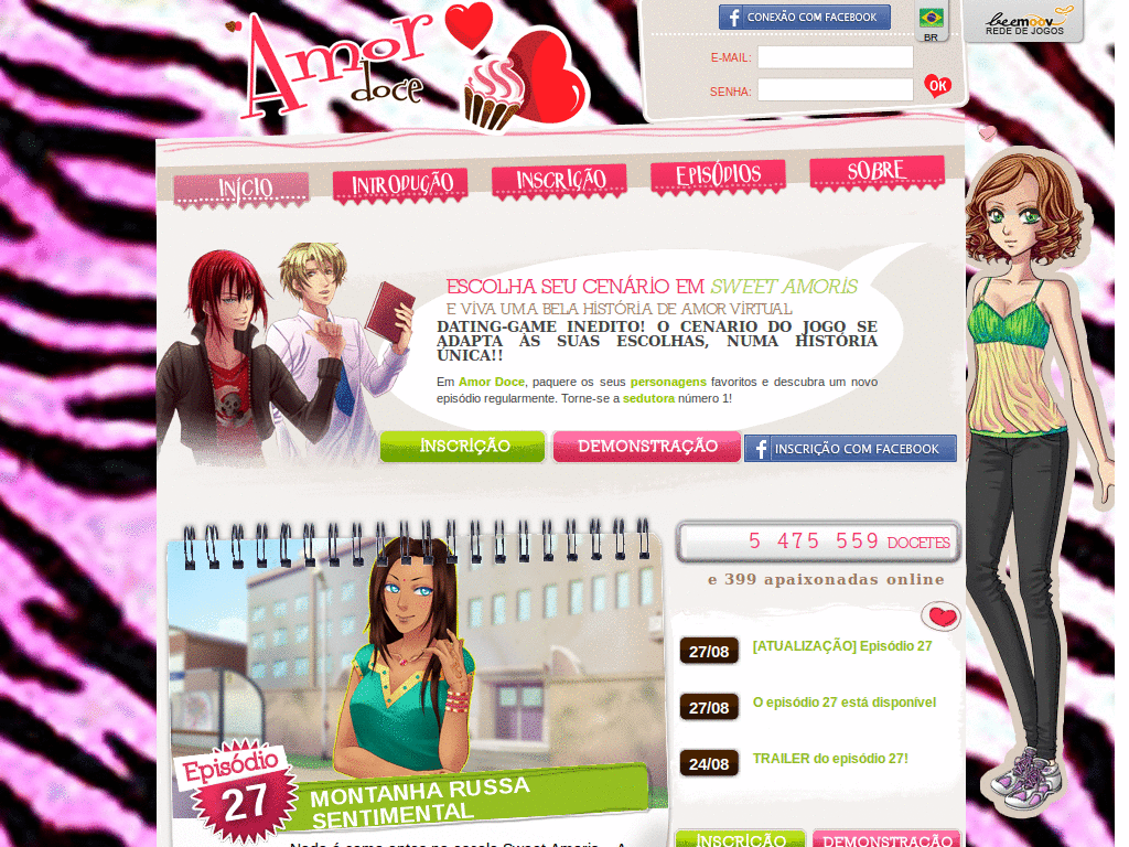 Theme Amor Doce - Estilo patricinha