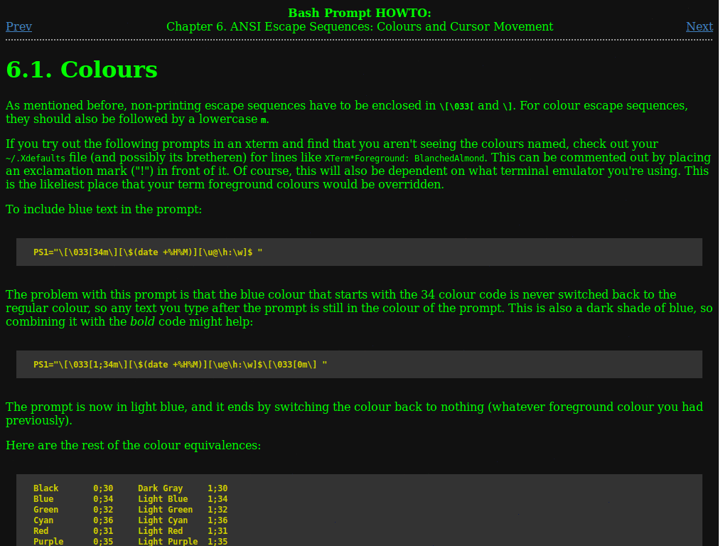 The Linux Documentation Project Dark