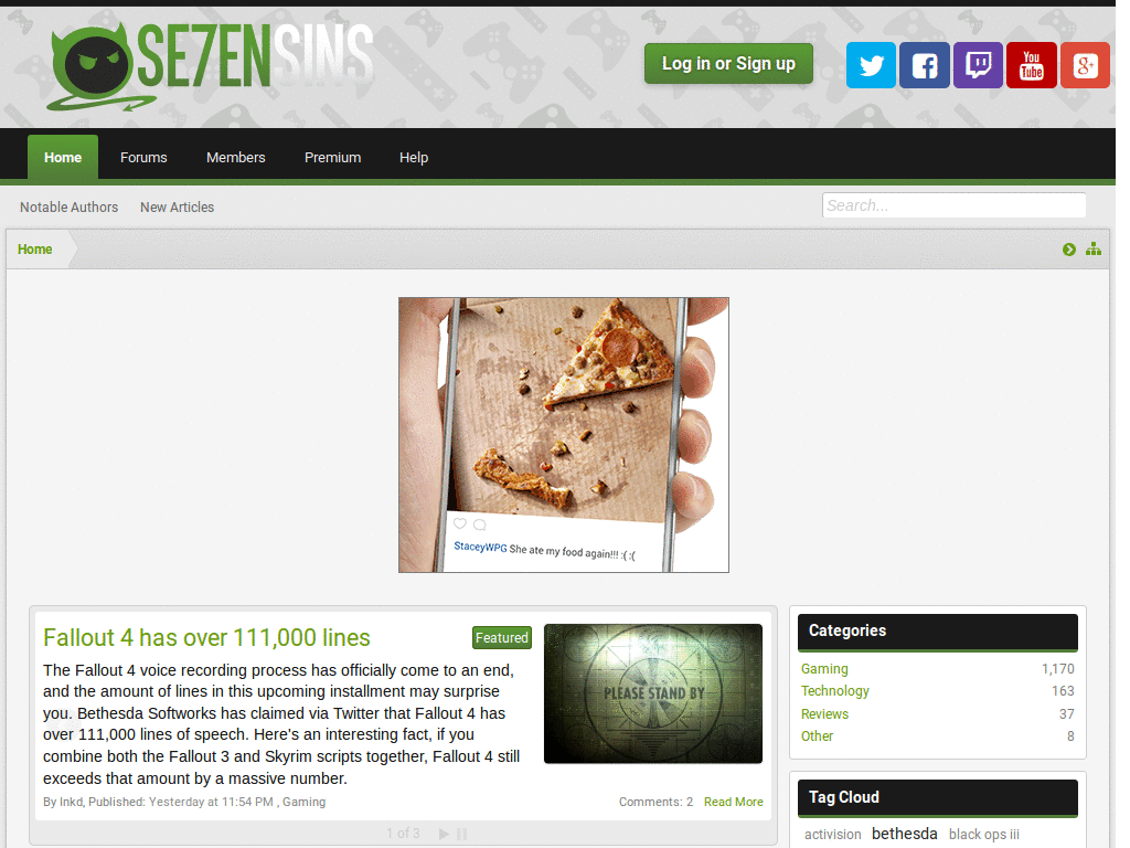 Se7ensins White Style Banner