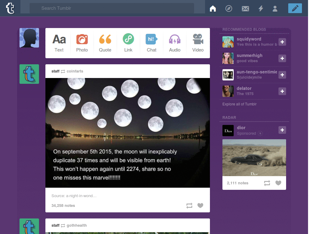 Duwang tumblr theme