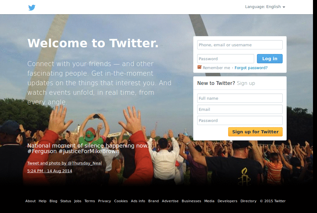 Twitter - Geo Sans Light font