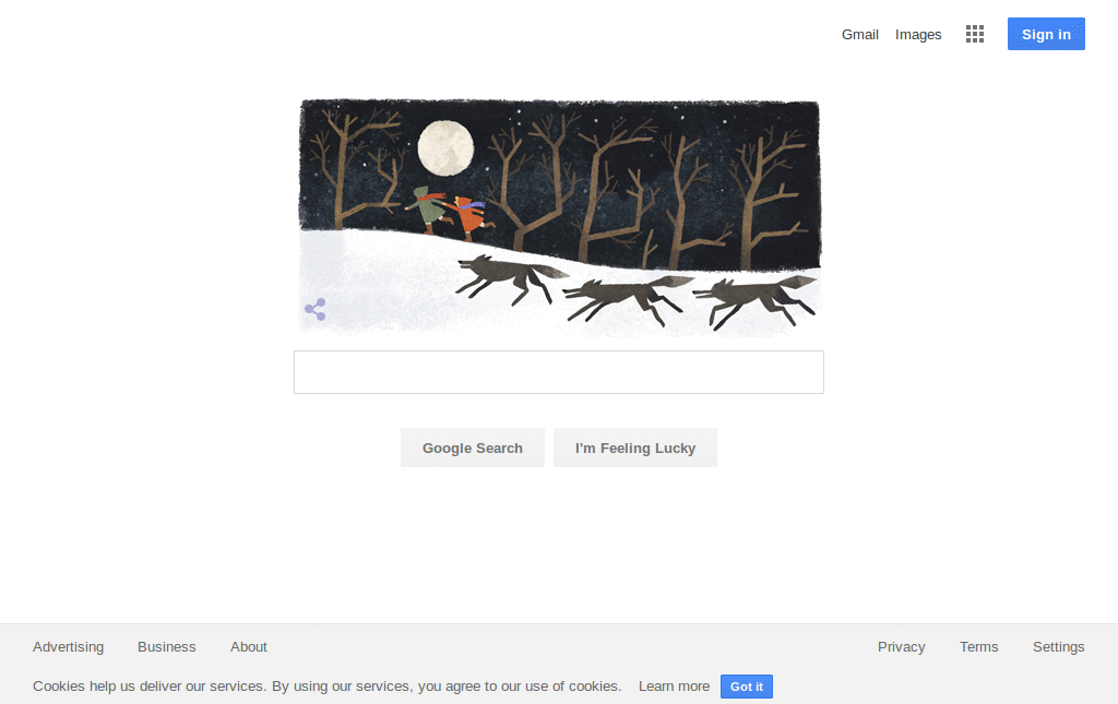 Google.co.uk Dark Grey