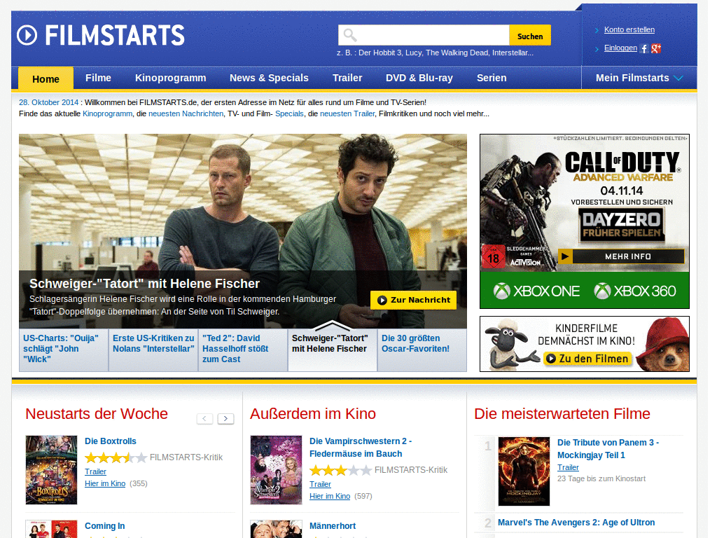 Ad Blocking Filmstarts.de by BigBen