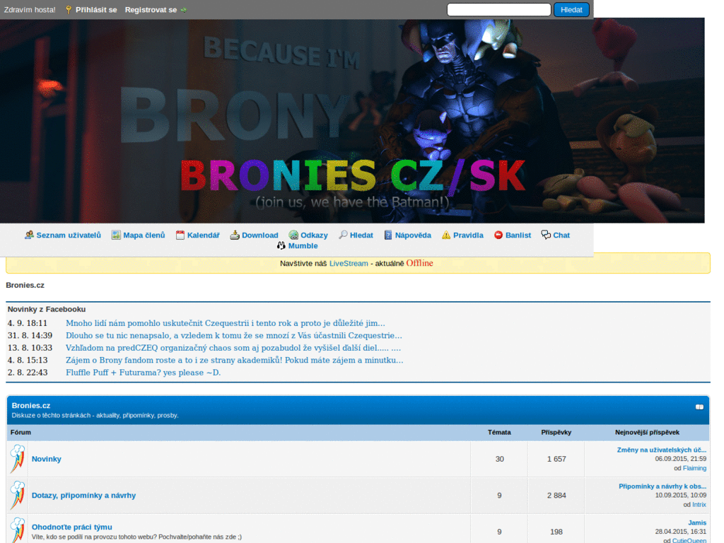 Bronies.cz odstranění spoilerů